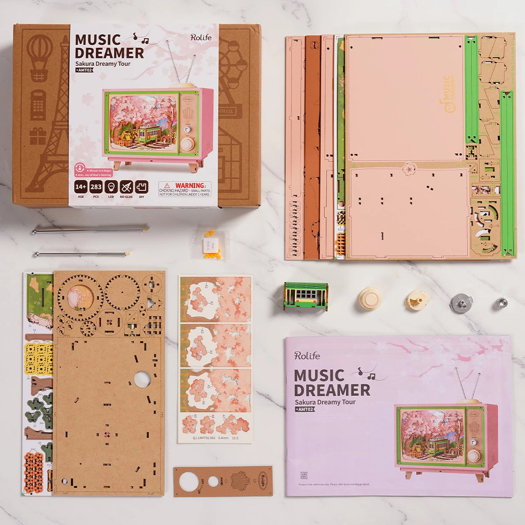 Rolife DIY Music Box- Sakura Dreamy Tour AMT02