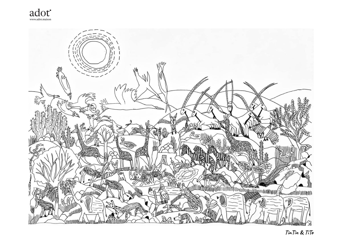 Seven Habitats : Dessert  (Artprint) By Tintin and Tito