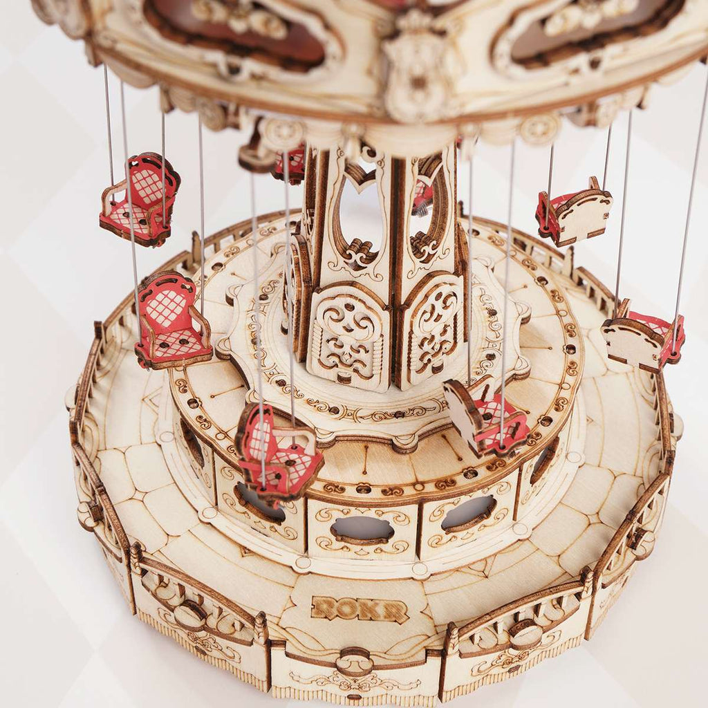 Rolife Swing Ride DIY Music Box 3D Wooden Puzzle EA02