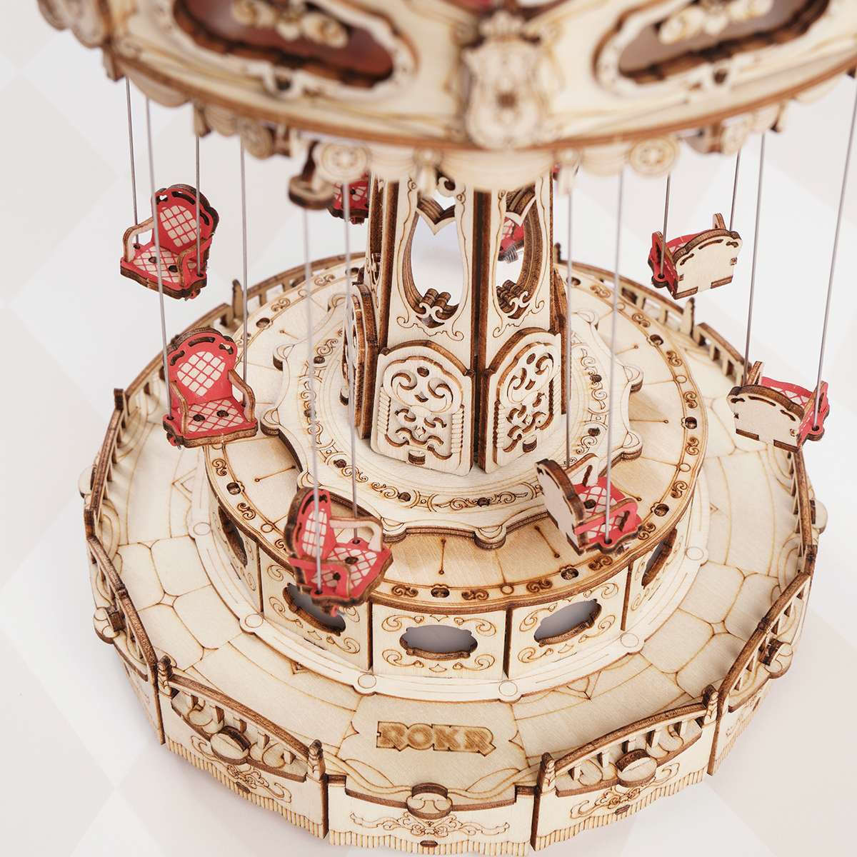 Rolife Swing Ride DIY Music Box 3D Wooden Puzzle EA02
