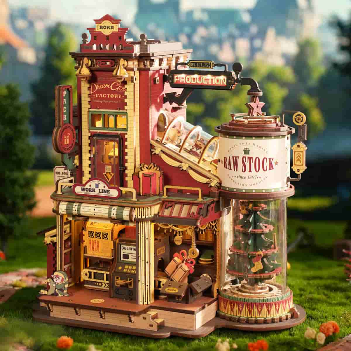 Rolife Dream Gift Factory Wooden Music Box EAB01