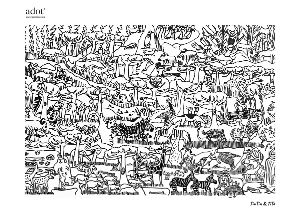 Seven Habitats : Our planet (Artprint) By Tintin and Tito