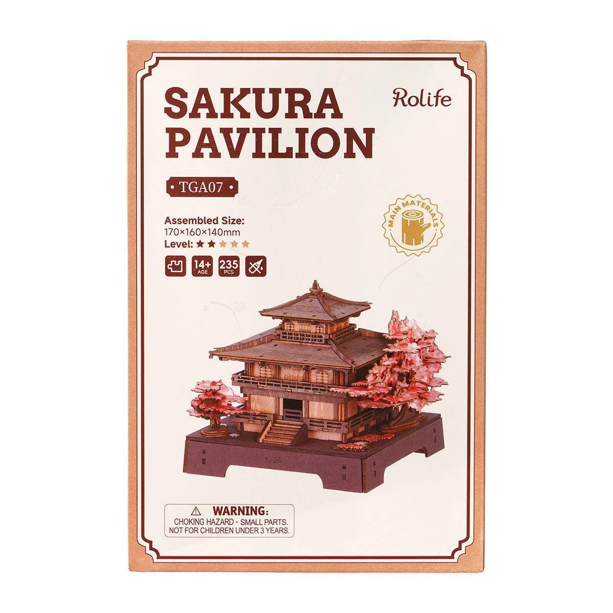 Rolife 3D Wooden Puzzle - Sakura Pavilion TGA07
