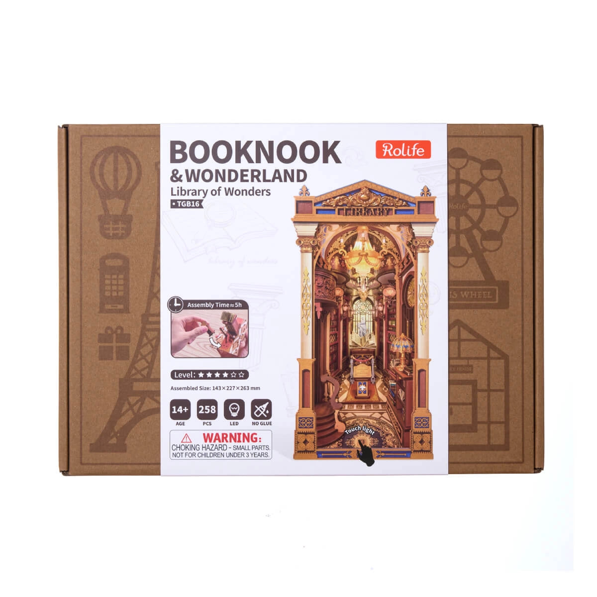 Rolife DIY Book Nook Kit - Library of Wonders TGB16