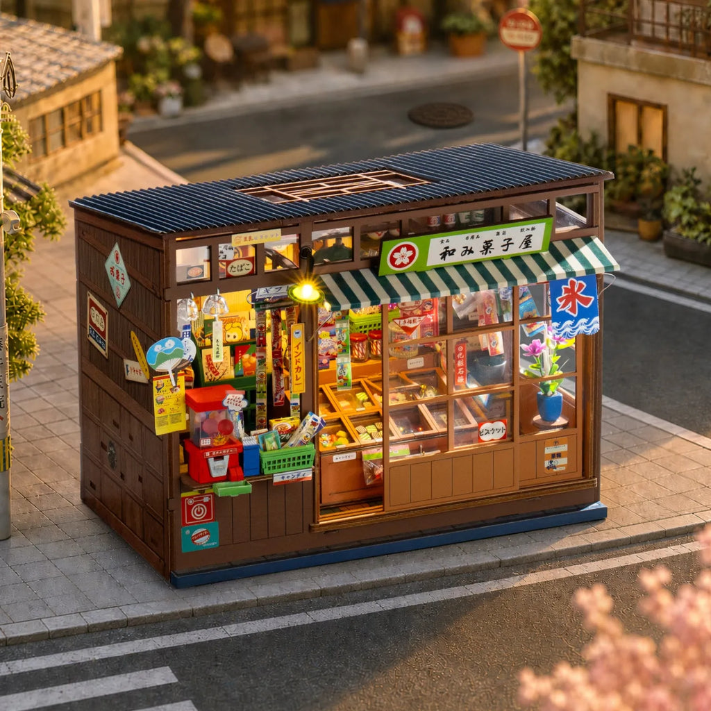 Rolife DIY Book Nook - Nostalgic Corner Shop TGE05
