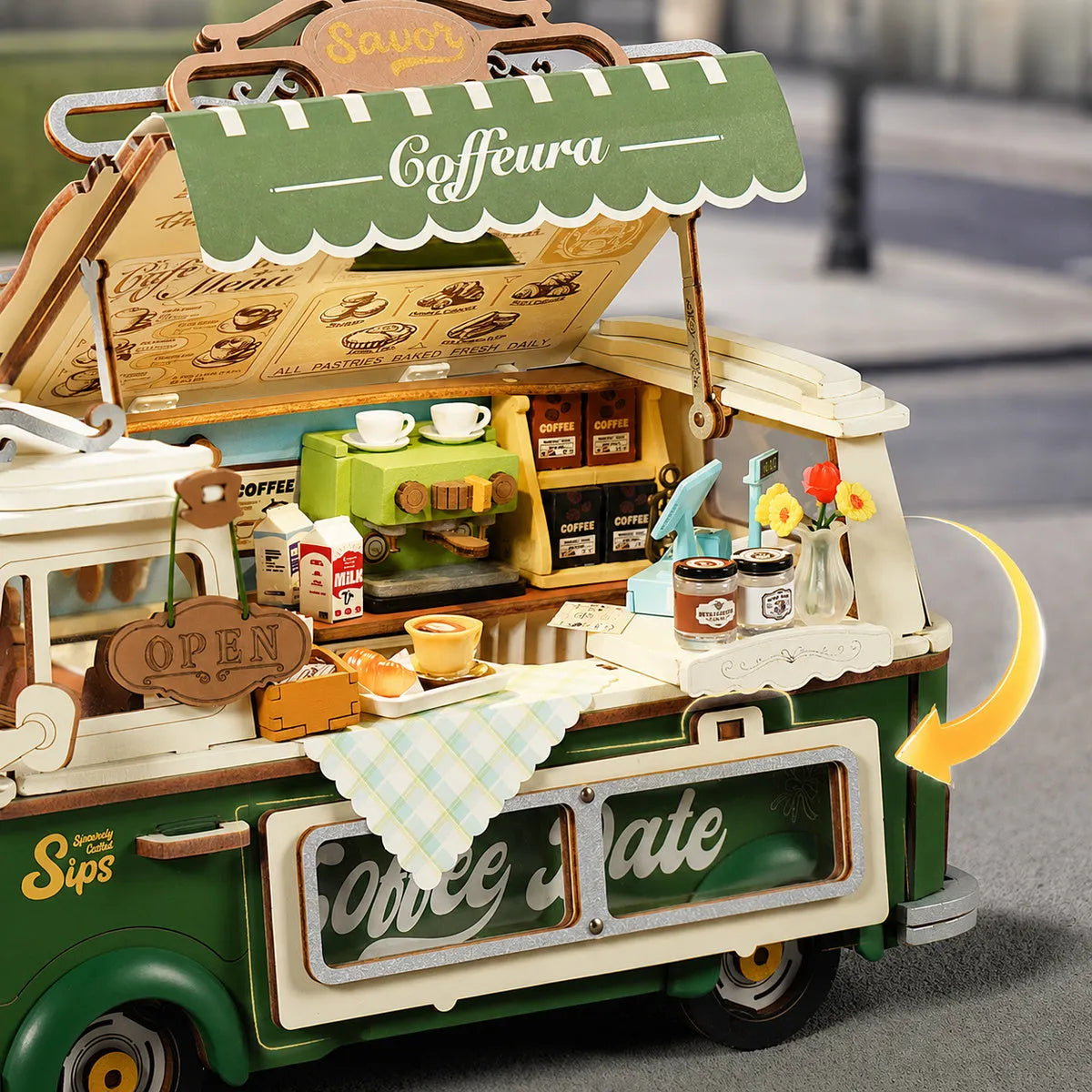 Rolife 3D Wooden Puzzle - Leo's Coffee Truck TGS07
