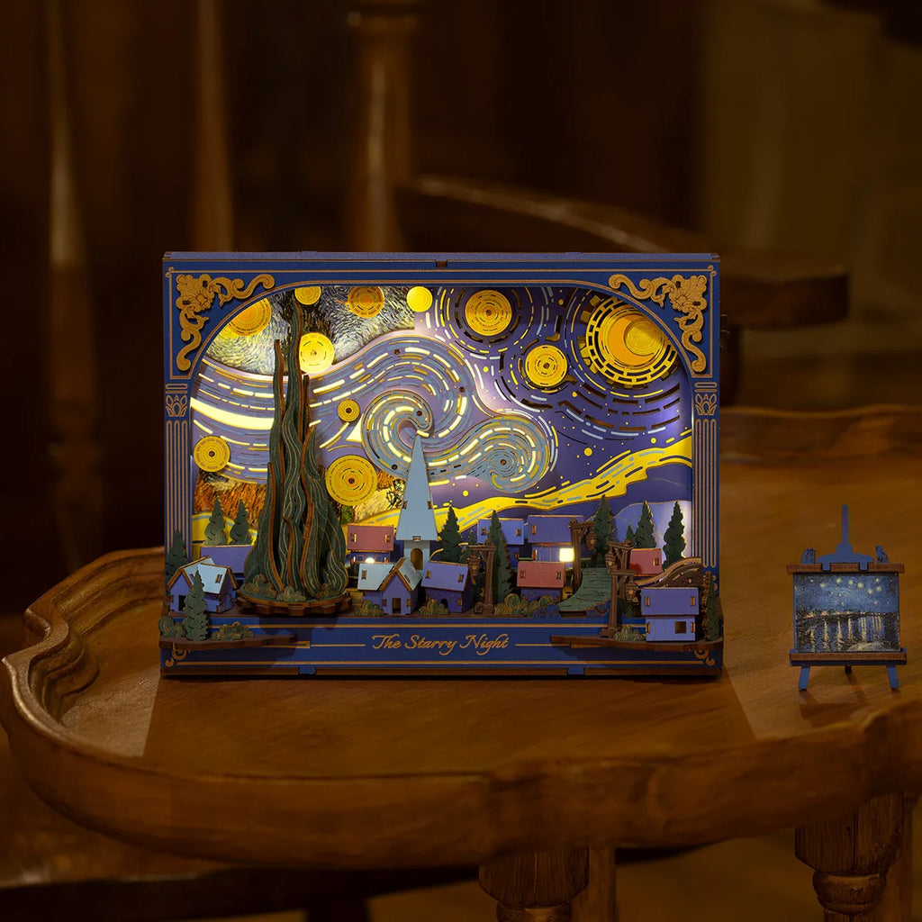 Rowood The Starry Night TH003 - Wooden 3D Art Puzzle