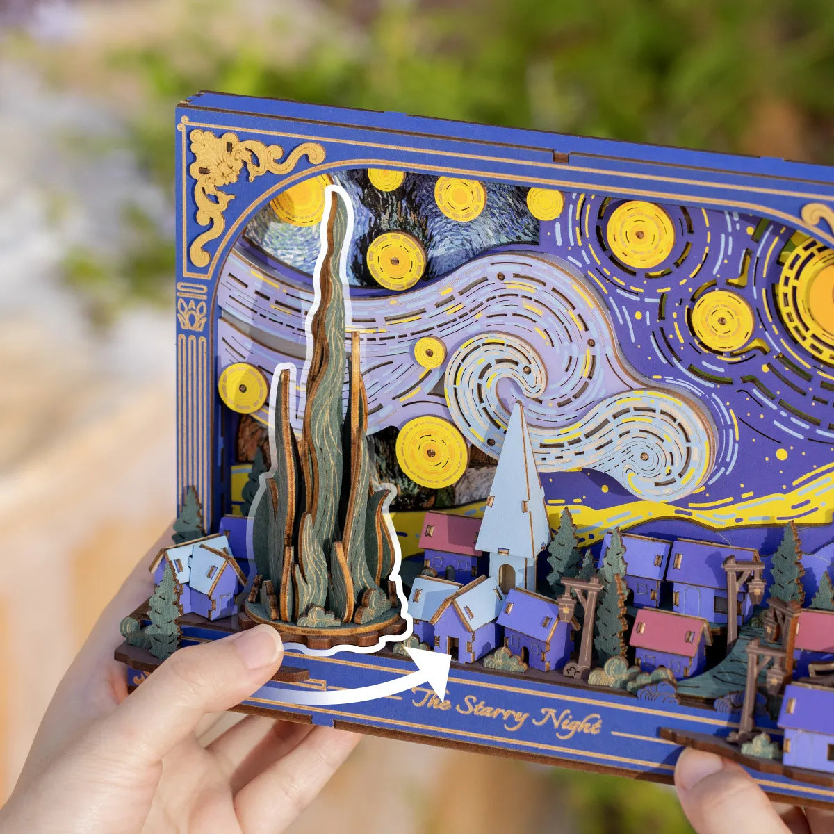 Rowood The Starry Night TH003 - Wooden 3D Art Puzzle
