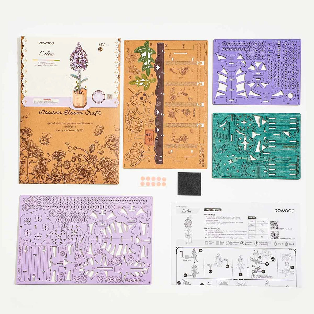 Rowood DIY Wooden Flower Lilac TW021