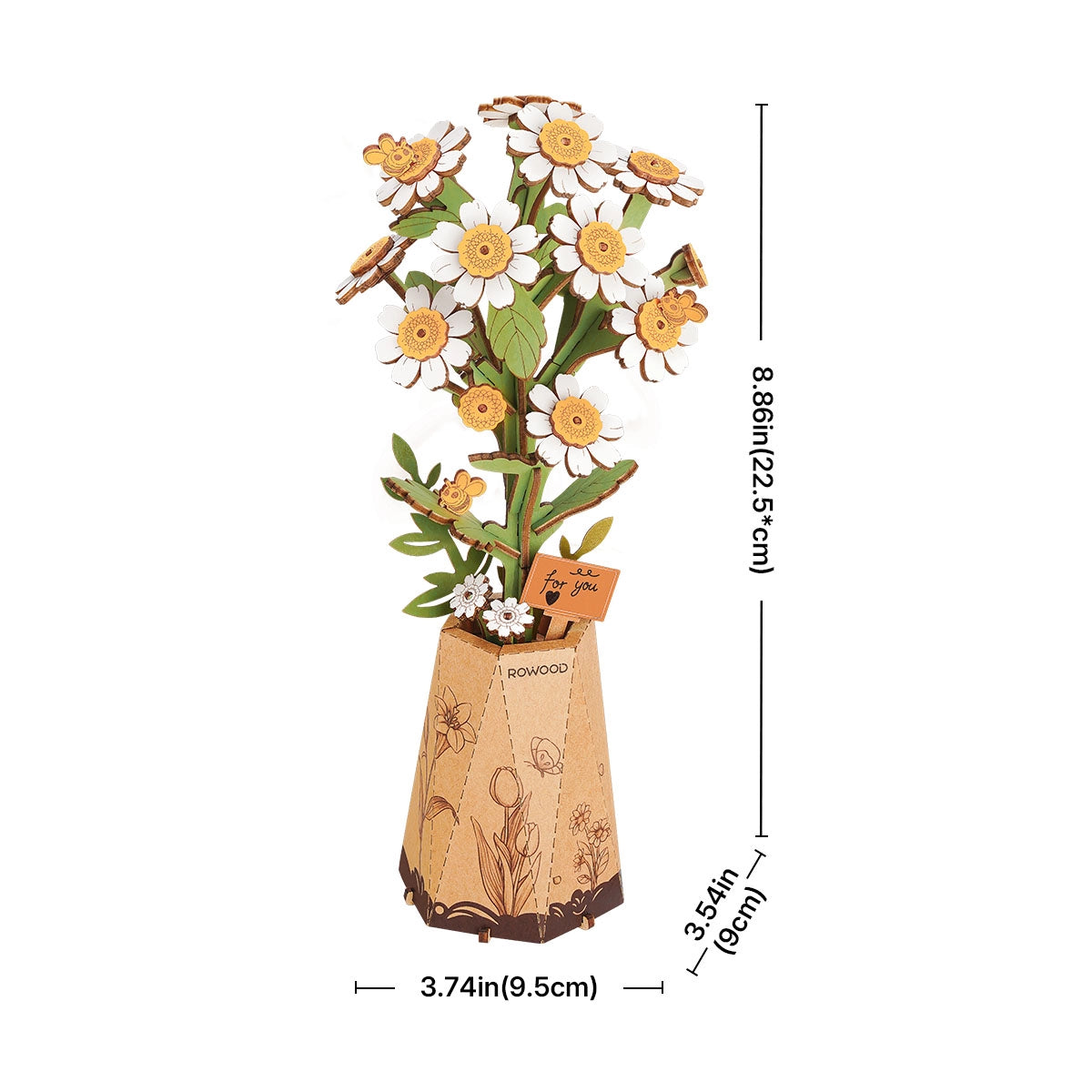 Rowood DIY Wooden Flower Chamomile TW061
