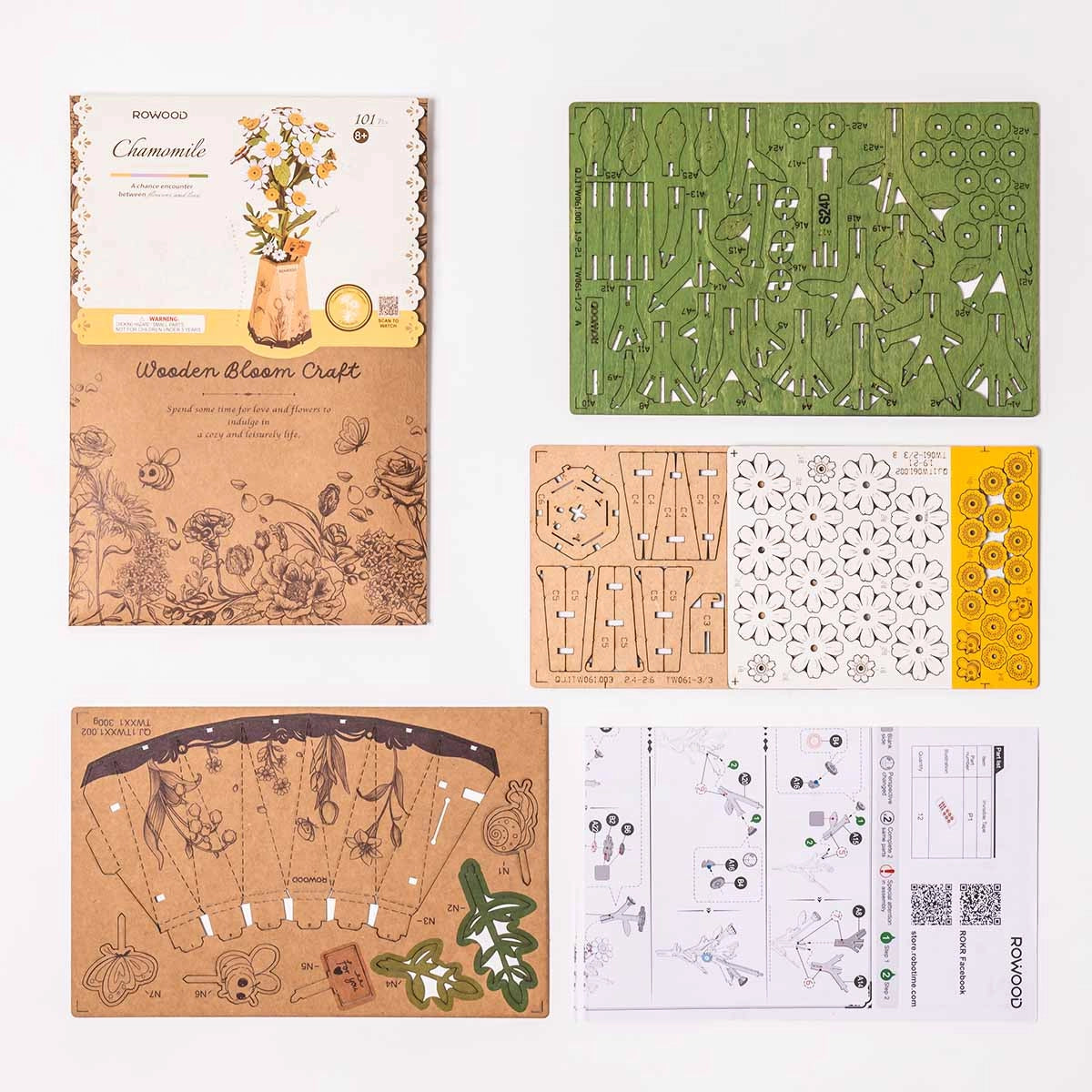Rowood DIY Wooden Flower Chamomile TW061