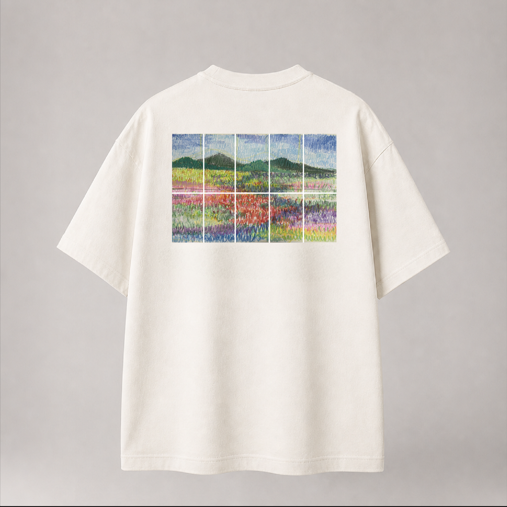 adot x PREM.ARTISTIC  "A Symphony of Wind, Water, and Bloom" Tee