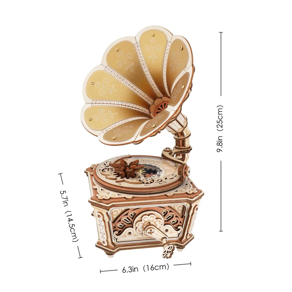 Rolife 3D Wooden Puzzle -Diva Gramophone Music Box AMK82