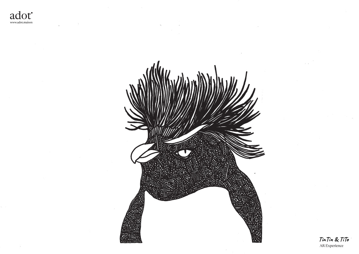 Once and Still Wild: Southern Rockhopper Penguin (Artprint with AR) By Tintin and Tito