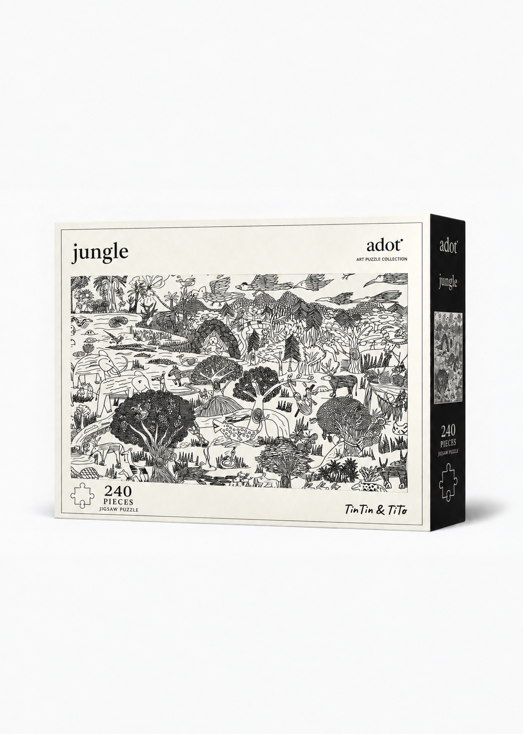 adot x Tintin and Tito "Jungle"  300 Pieces Jigsaw puzzle