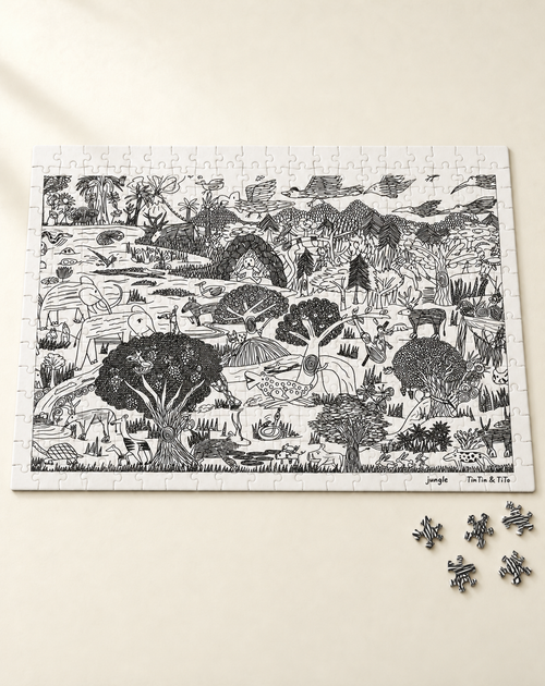 adot x Tintin and Tito "Jungle"  300 Pieces Jigsaw puzzle