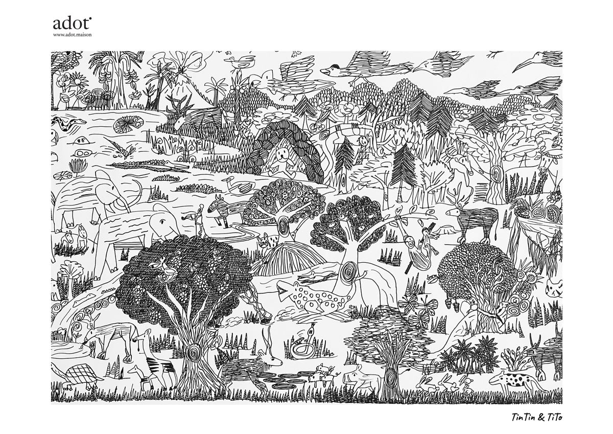 Seven Habitats : Jungle (Artprint) By Tintin and Tito