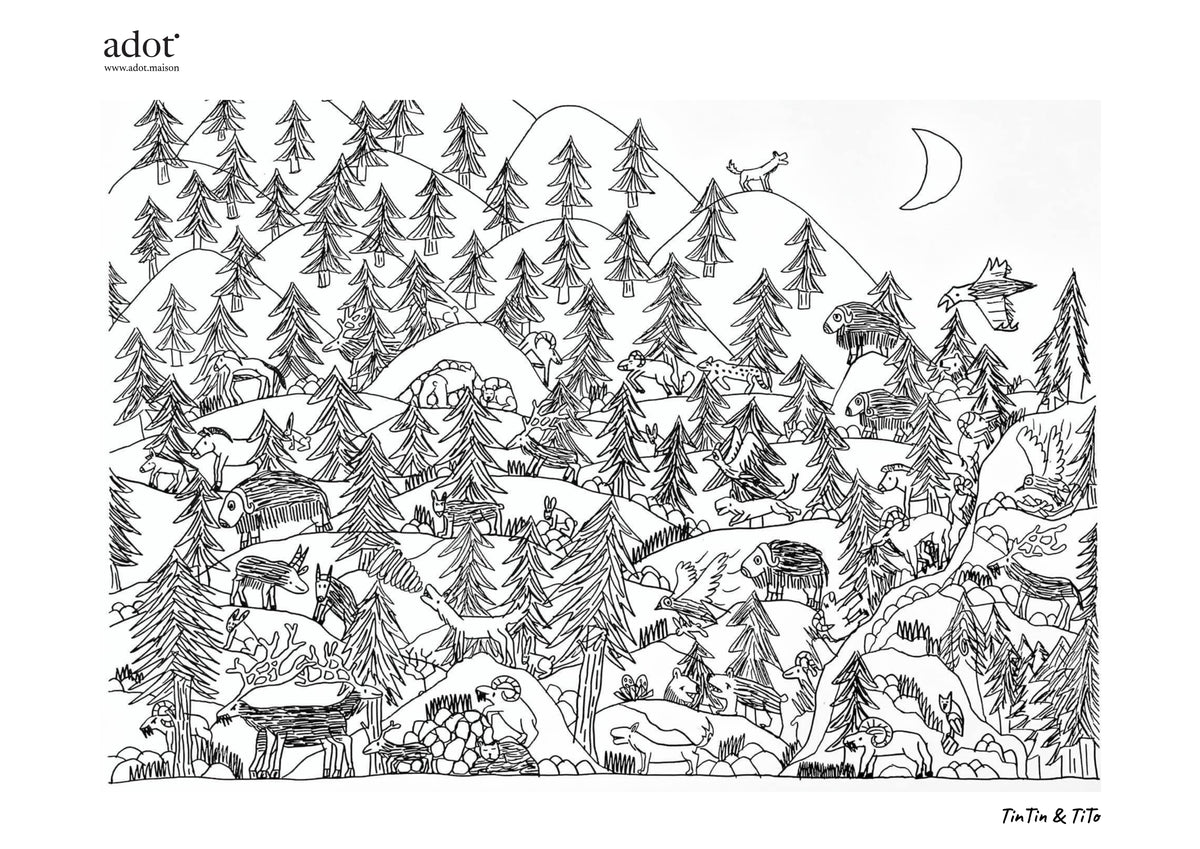 Seven Habitats : Tundra (Artprint) By Tintin and Tito